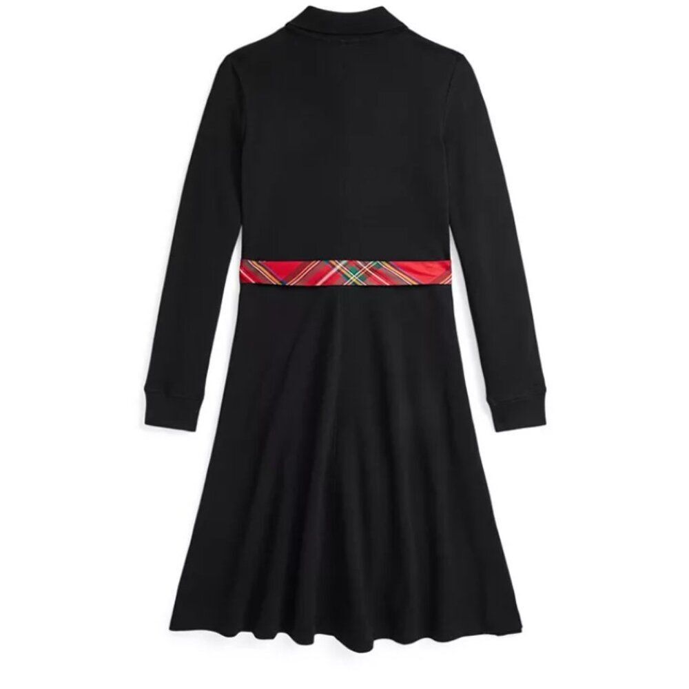 New Polo Ralph Lauren Girls Stretch Mesh Polo Dress - Picture 2 of 5